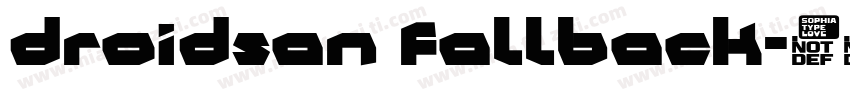 droidsan fallback字体转换